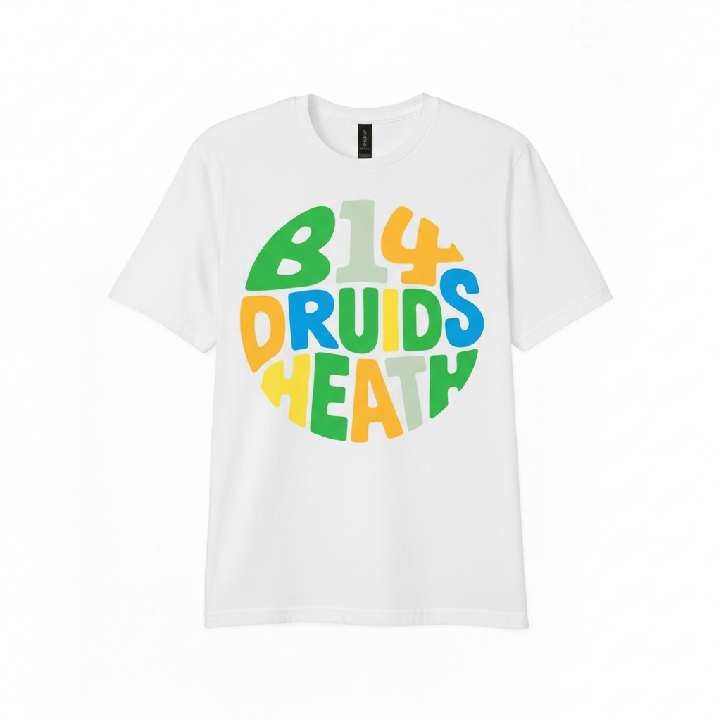 Druids Heath - T-Shirt - Colour Burst Design