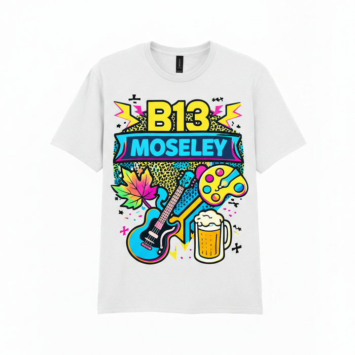 Moseley - T-Shirt - Playful Neon Vibe Design