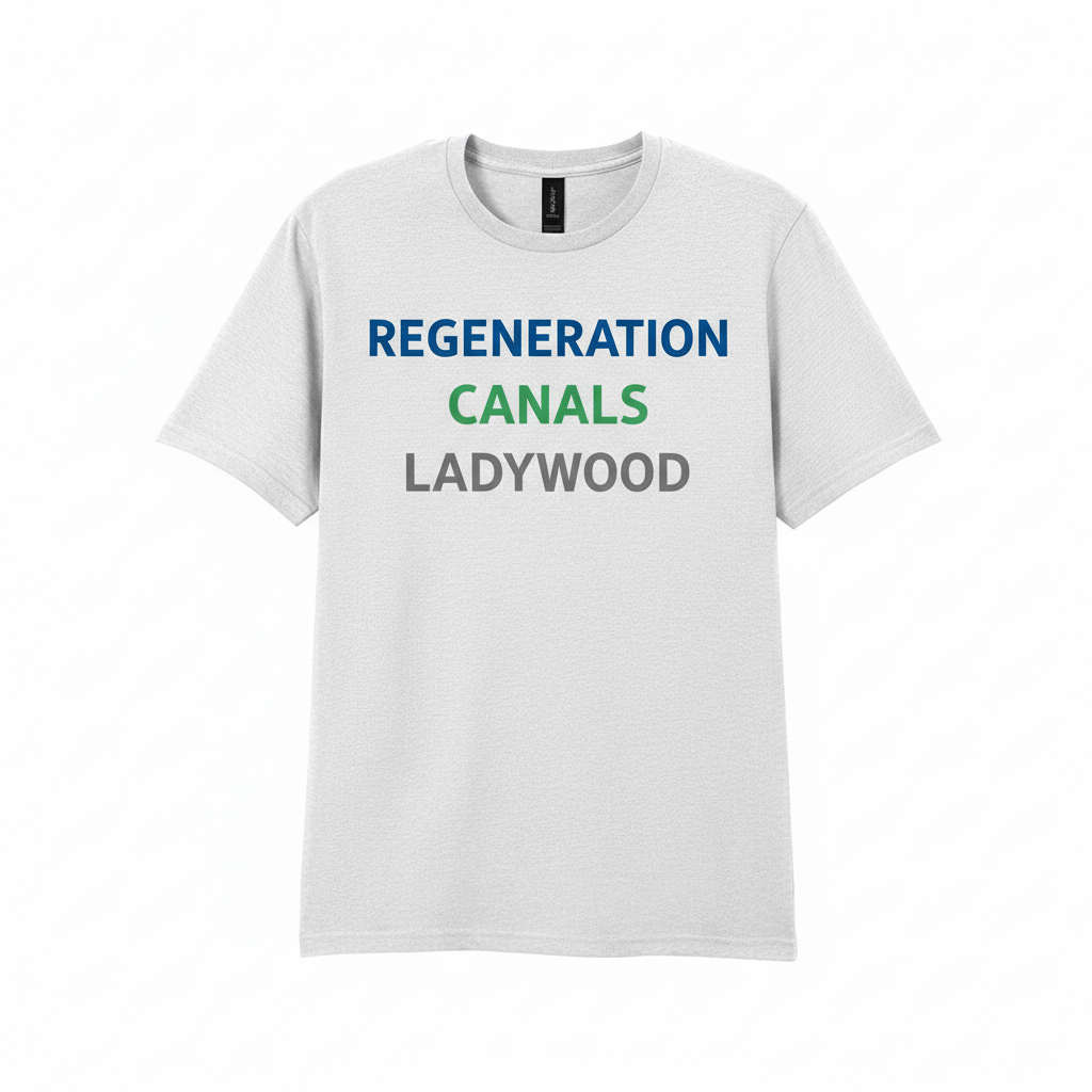 Ladywood - T-Shirt - Minimal Type Stack Design