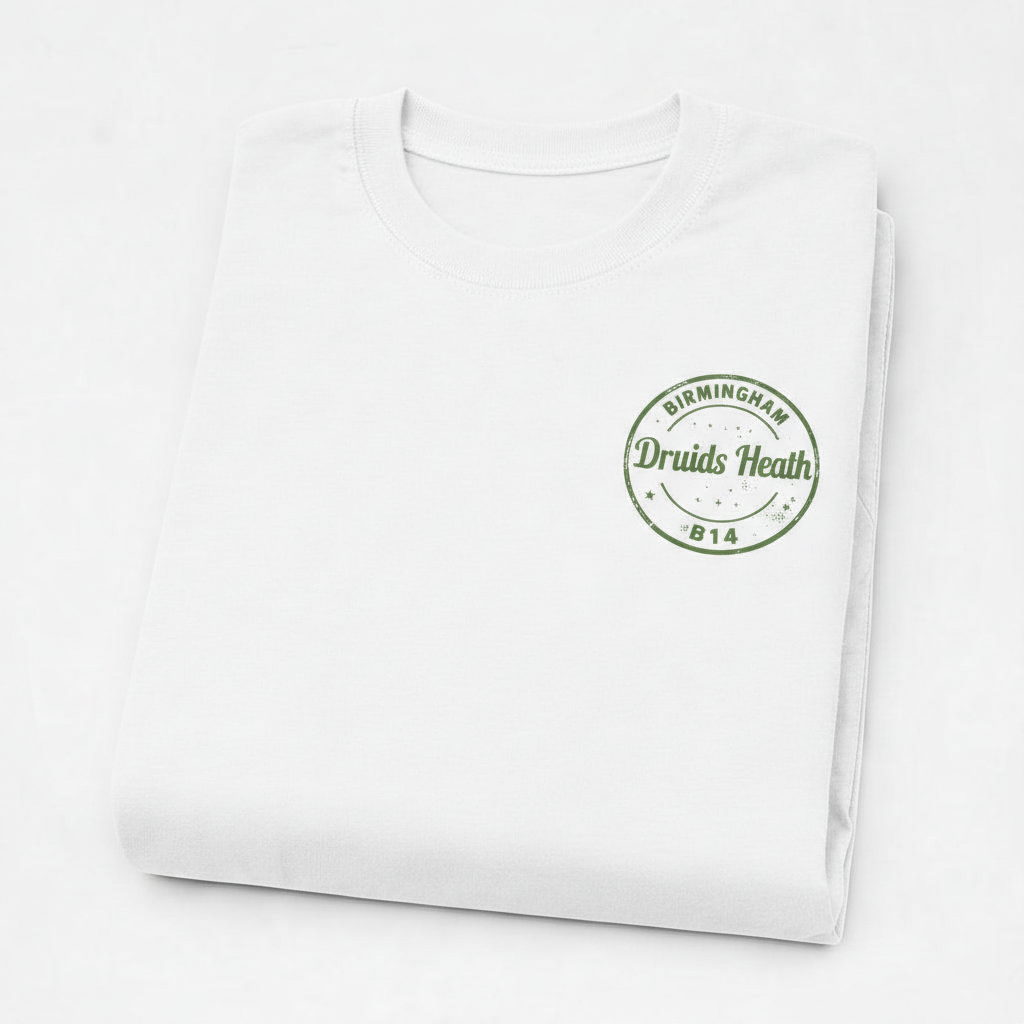 Druids Heath - T-Shirt - B14 Vintage Stamp Design