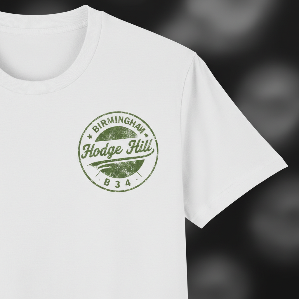Hodge Hill - T-Shirt - B20 Vintage Stamp Design