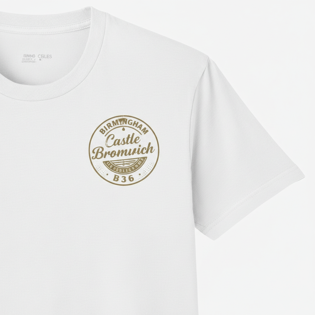 Castle Bromwich - T-Shirt - B36 Vintage Stamp Design
