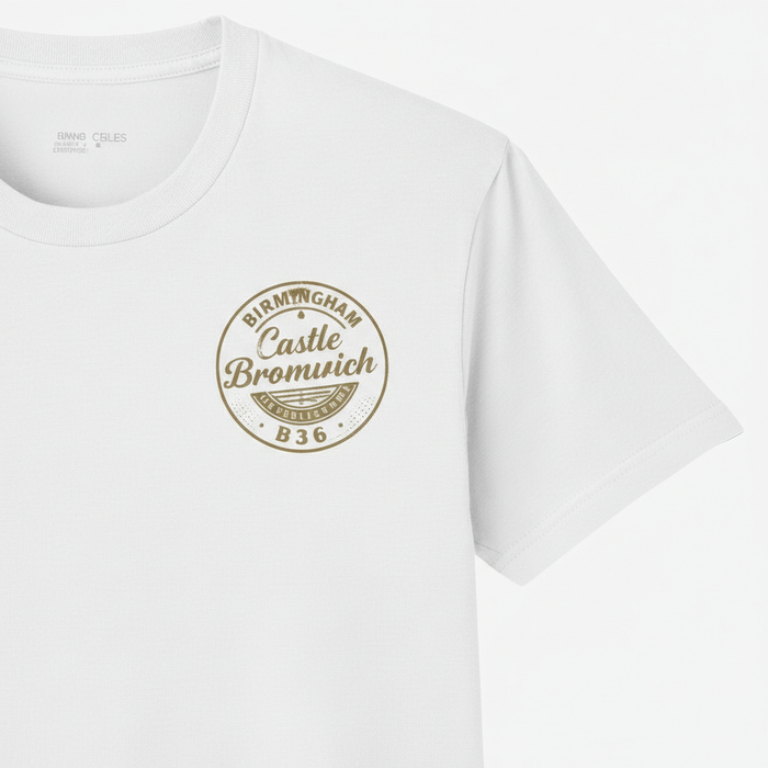 Castle Bromwich - T-Shirt - B36 Vintage Stamp Design