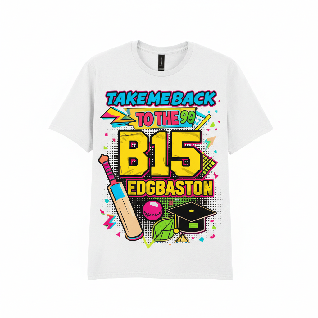 Edgbaston - T-Shirt - Playful Neon Vibe Design