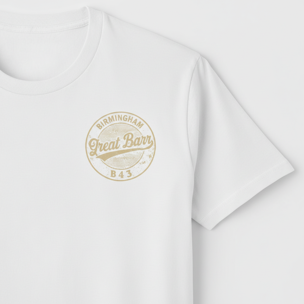 Great Barr - T-Shirt - B43 Vintage Stamp Design