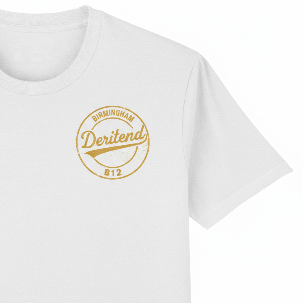 Deritend - T-Shirt - B12 Vintage Stamp Design