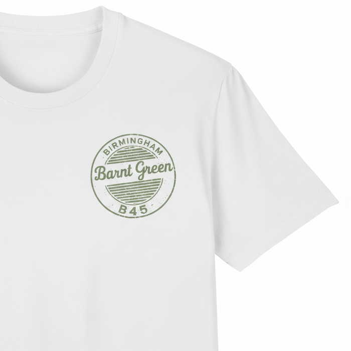 Barnt Green - T-Shirt - B45 Vintage Stamp Design