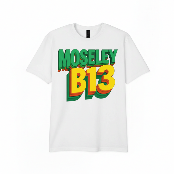 Moseley - T-Shirt - Bold 3D Type Design