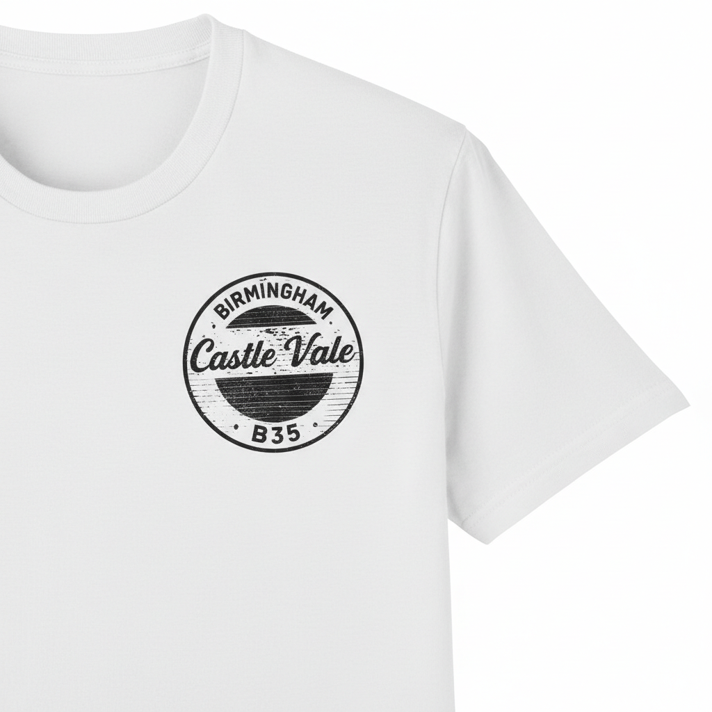 Castle Vale - T-Shirt - B35 Vintage Stamp Design