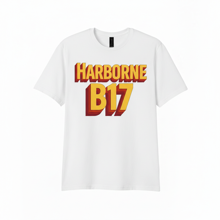Harborne - T-Shirt - Bold 3D Type Design