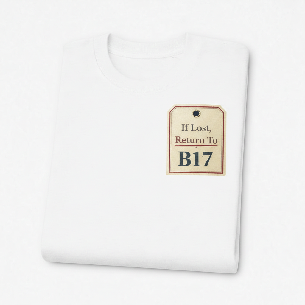 Harborne - T-Shirt - If lost, return to B17 Design