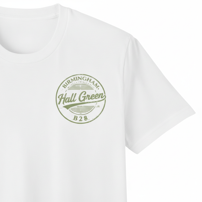 Hall Green - T-Shirt - B28 Vintage Stamp Design