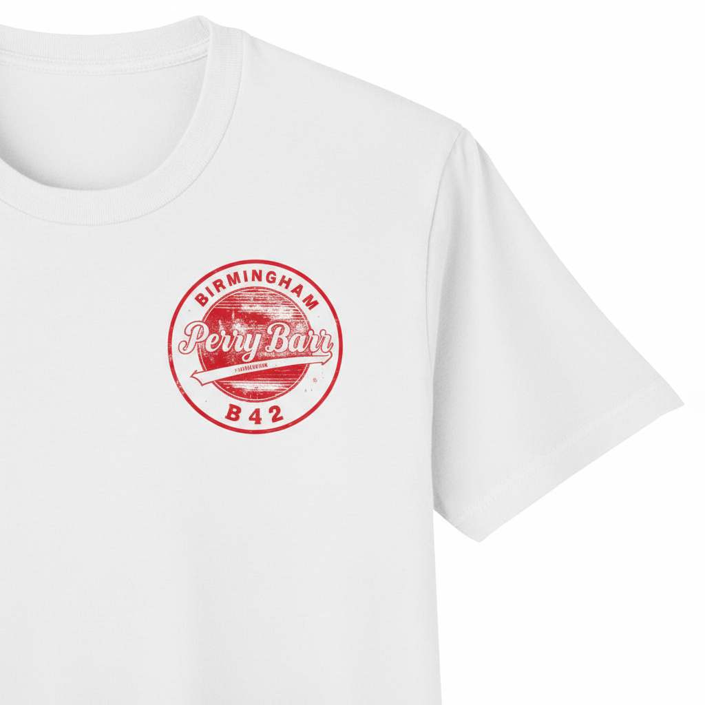 Perry Barr - T-Shirt - B42 Vintage Stamp Design