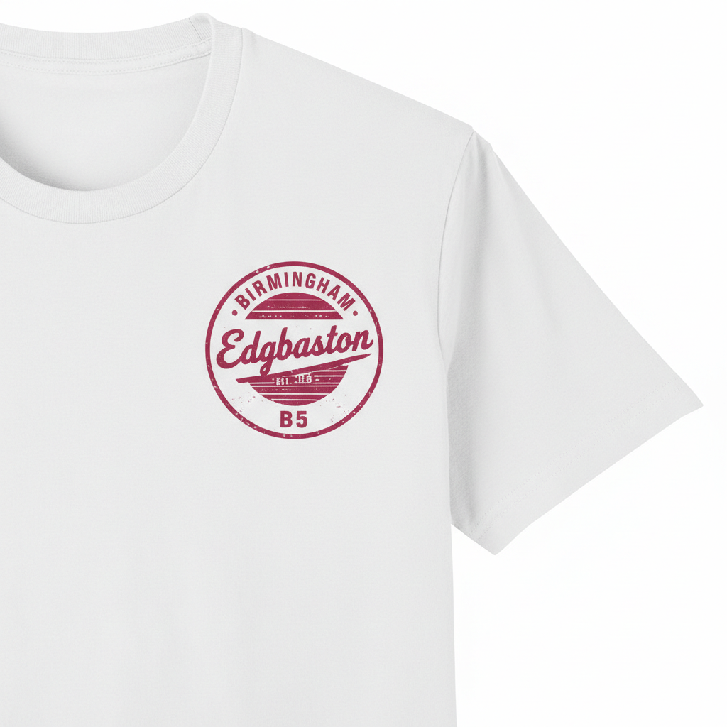 Edgbaston - T-Shirt - B5 Vintage Stamp Design