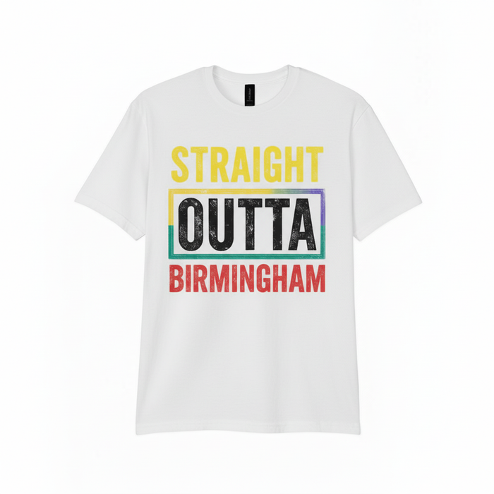 Birmingham - T-Shirt - Straight Outta Birmingham Bold Statement Design