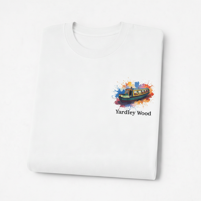 Yardley Wood - T-Shirt - Colour Splash Design - Canal Boat