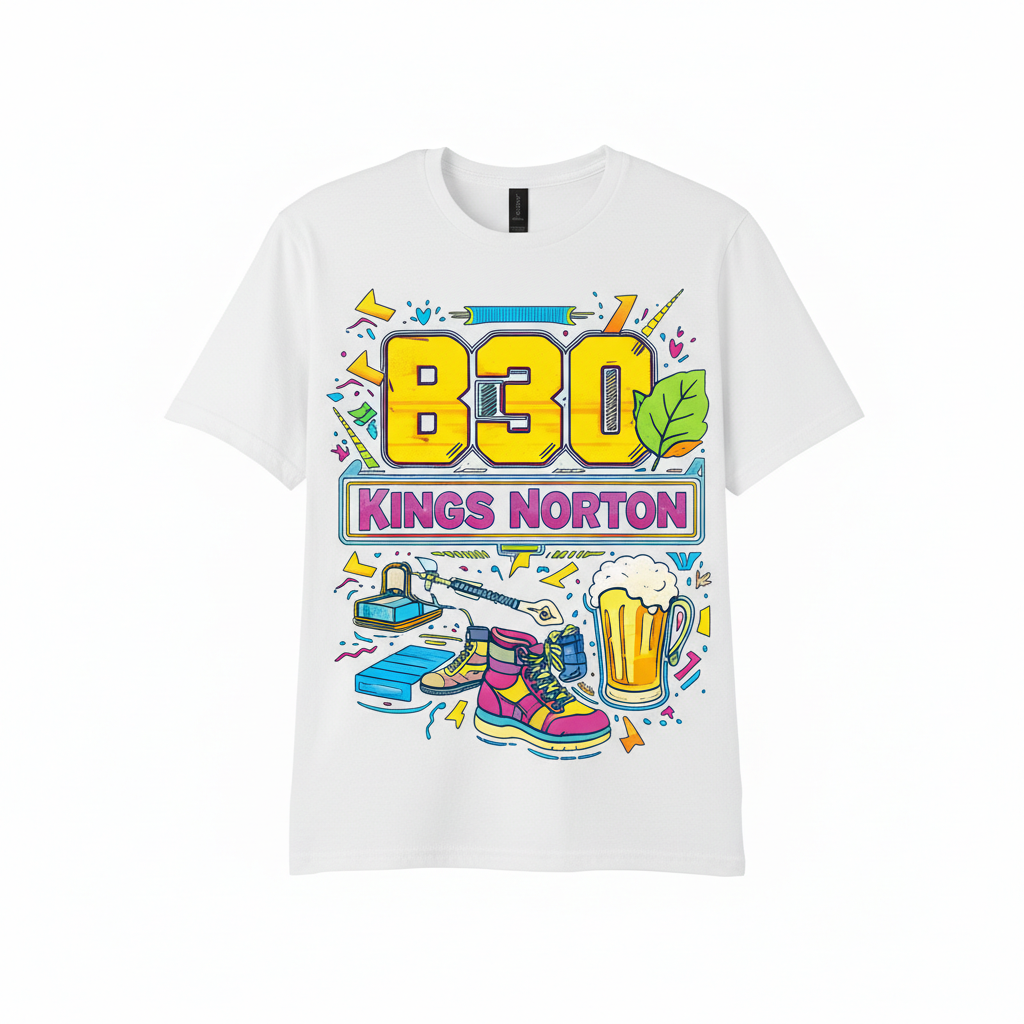 Kings Norton - T-Shirt - Playful Neon Vibe Design
