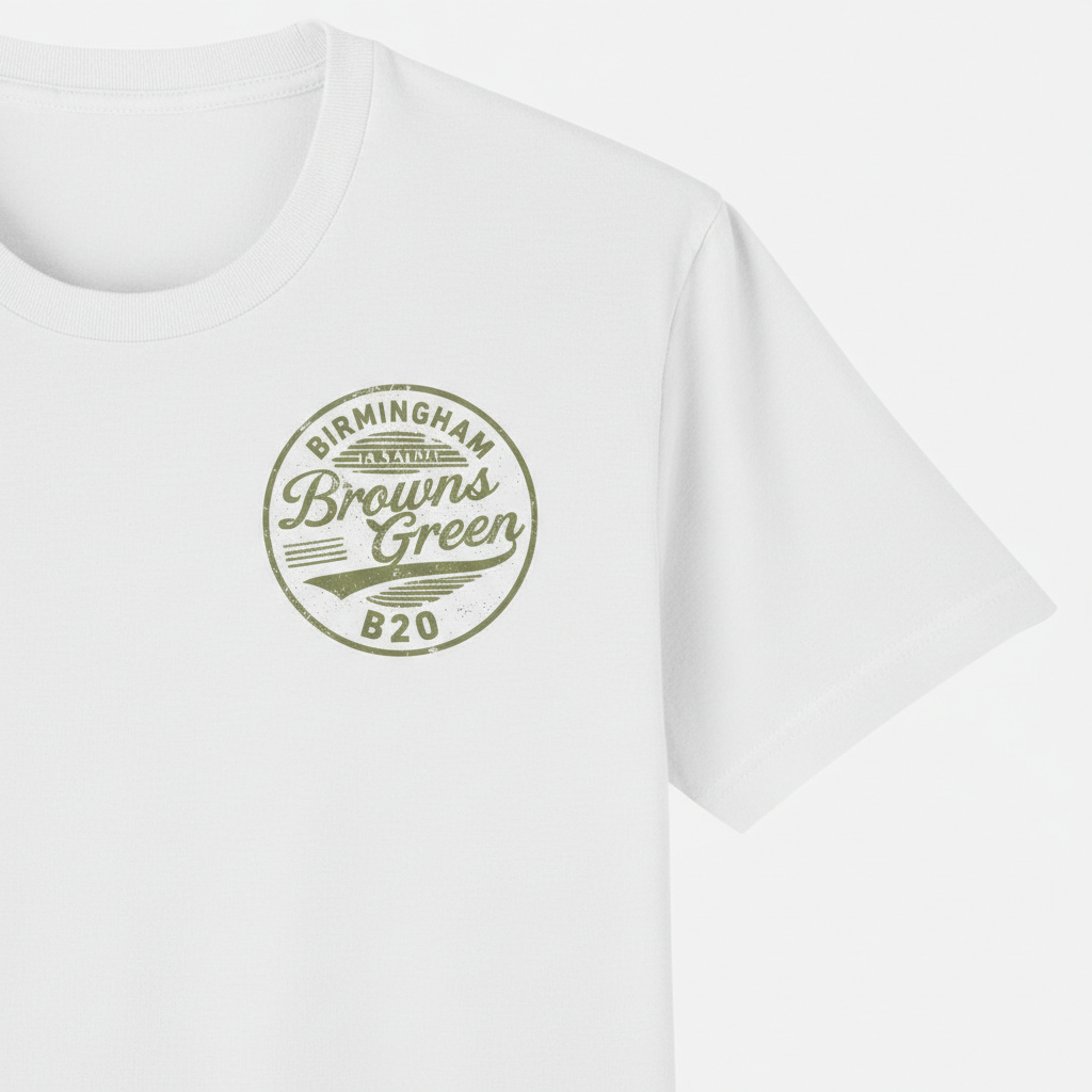 Browns Green - T-Shirt - B20 Vintage Stamp Design
