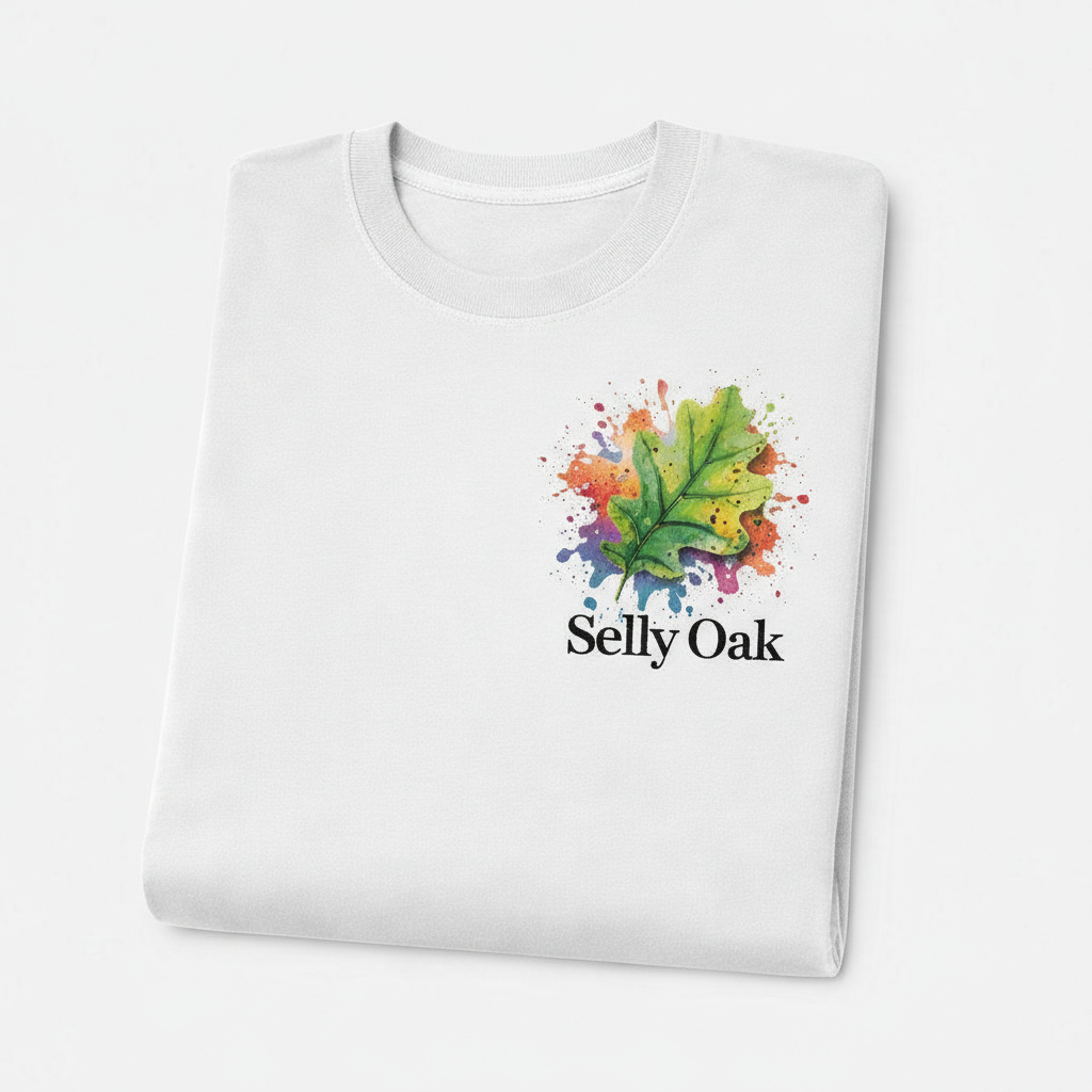Selly Oak - T-Shirt - Colour Splash Design - Leaf