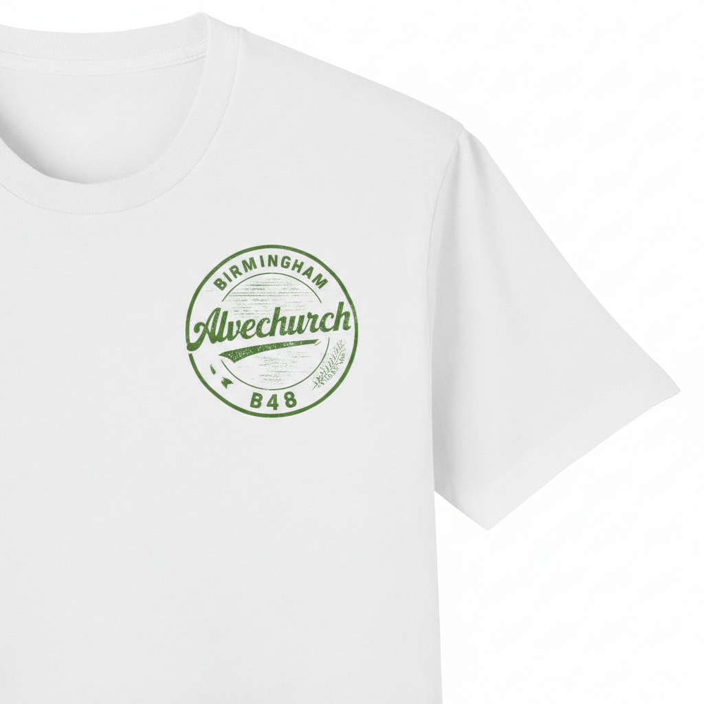 Alvechurch - T-Shirt - B48 Vintage Stamp Design