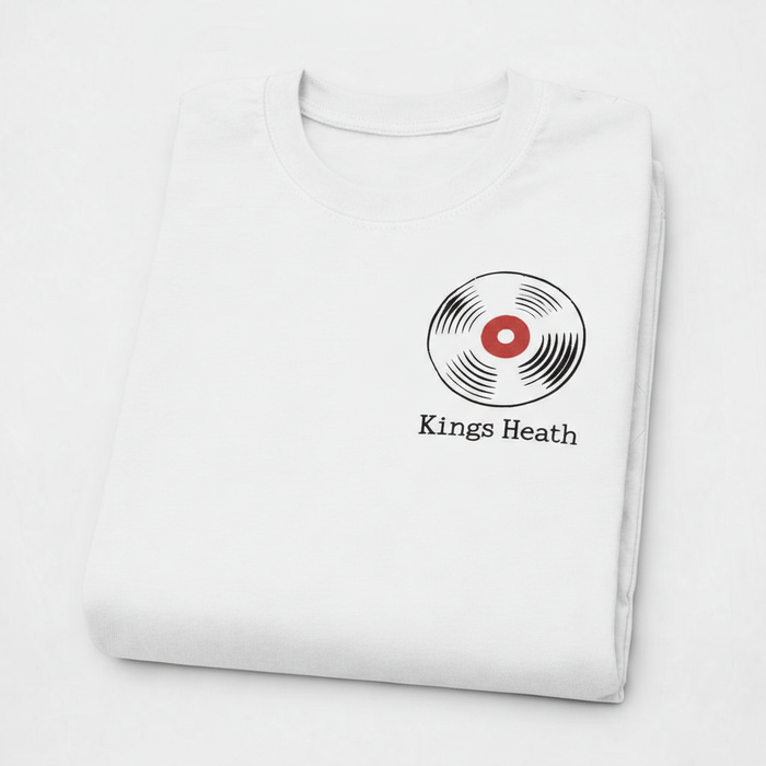 Kings Heath - T-Shirt - Minimal Cool Design - Vinyl Record