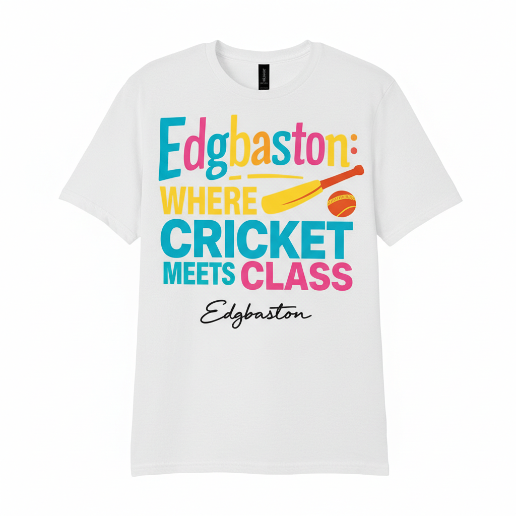 Edgbaston - T-Shirt - Say it…Edgbaston Design