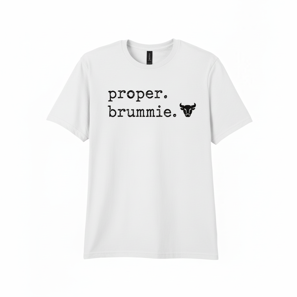 Birmingham - T-Shirt - Proper Brummie - Stamped Type