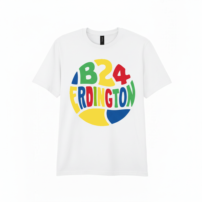 Erdington - T-Shirt - B24 Colour Burst Design
