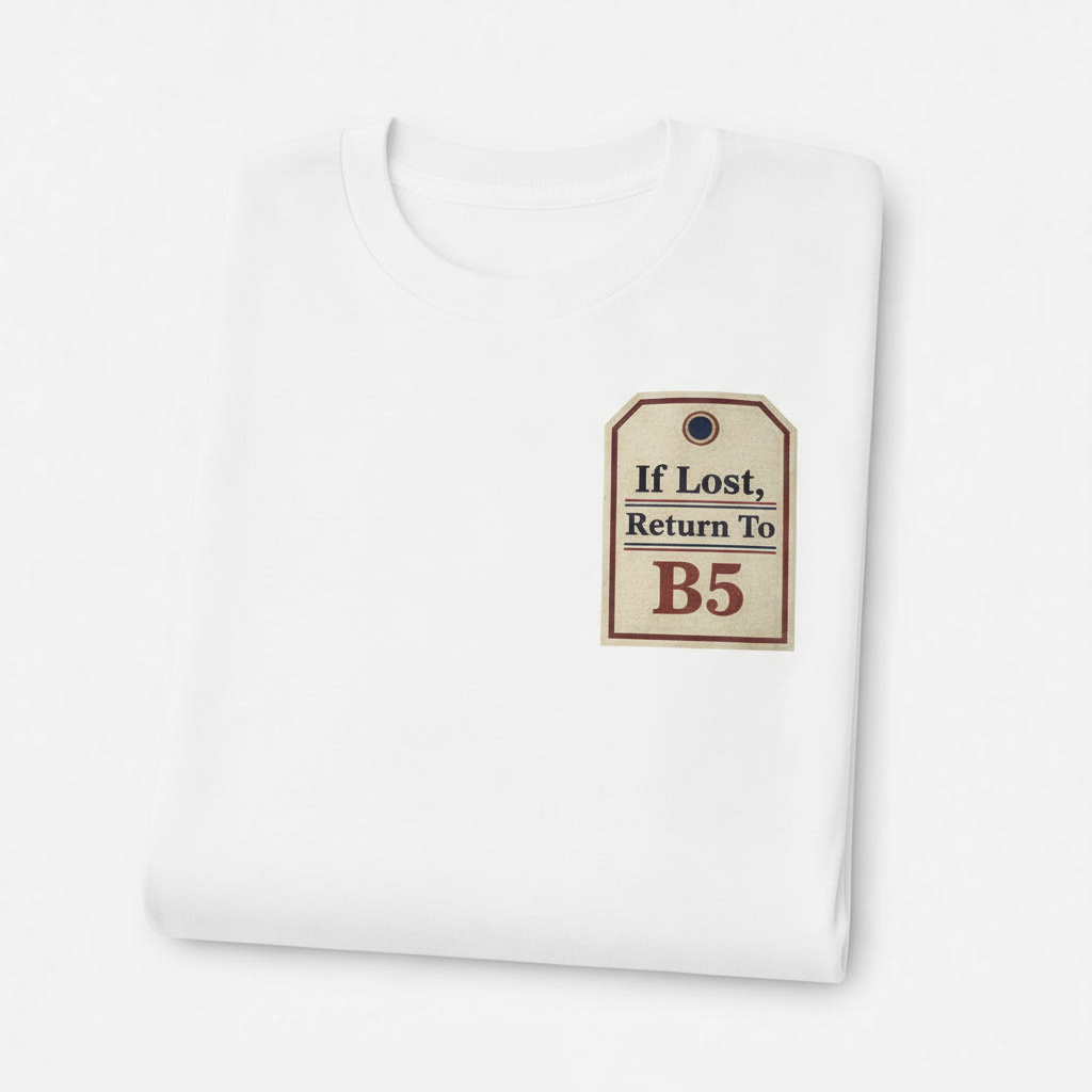Digbeth - T-Shirt - If lost, return to B5 Design