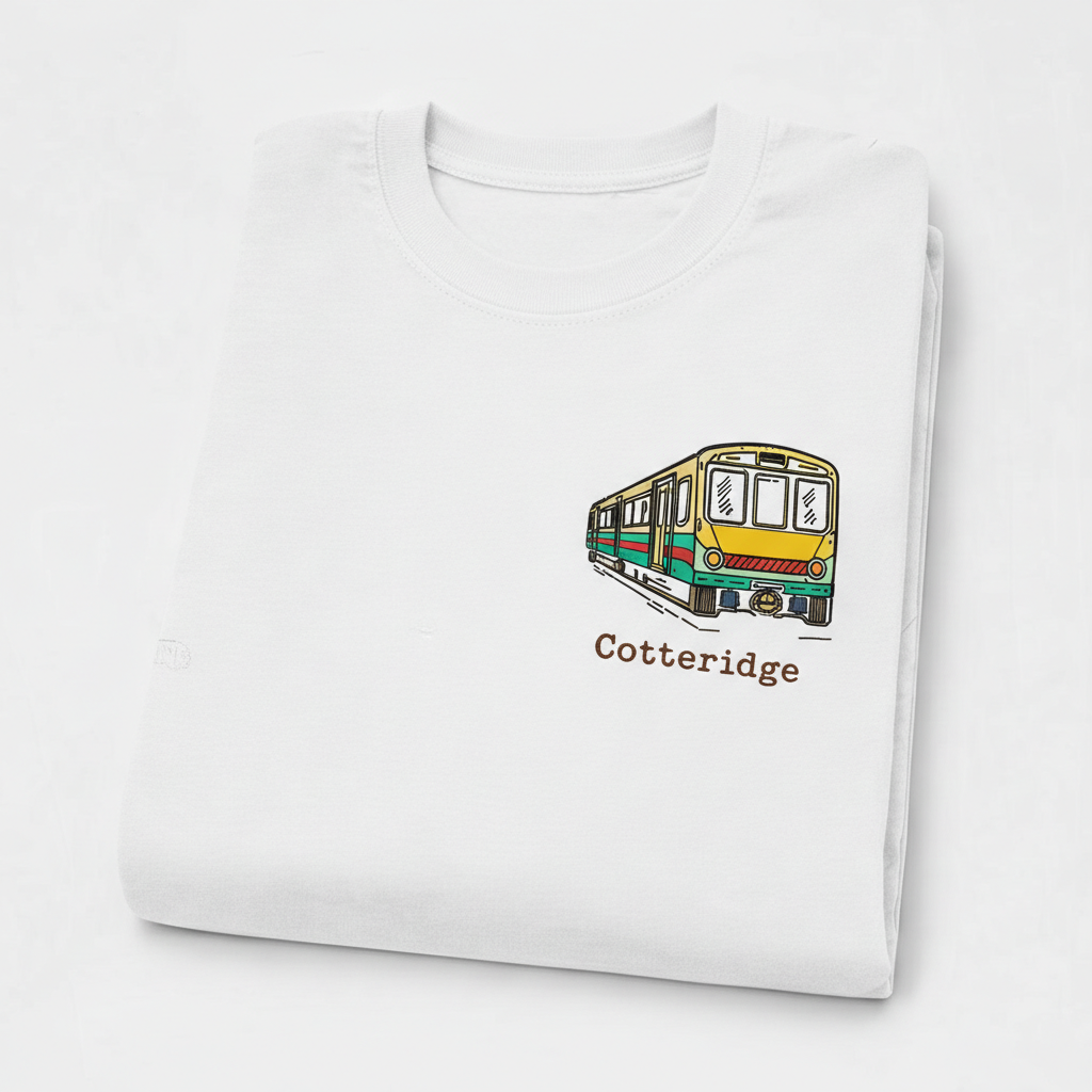 Cotteridge - T-Shirt - Minimal Cool Design - Train