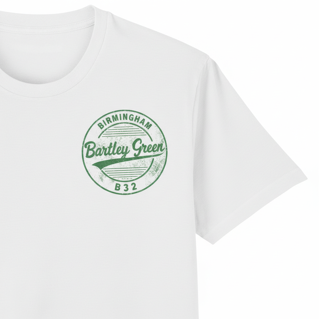 Bartley Green - T-Shirt - B32 Vintage Stamp Design