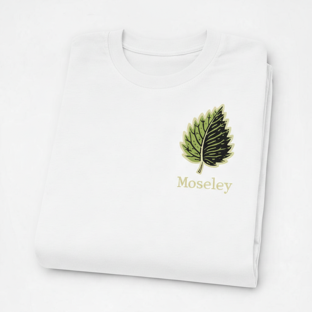 Moseley - T-Shirt - Bold Indie Design - Leaf