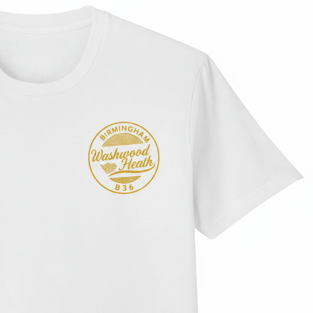 Washwood Heath - T-Shirt - B36 Vintage Stamp Design