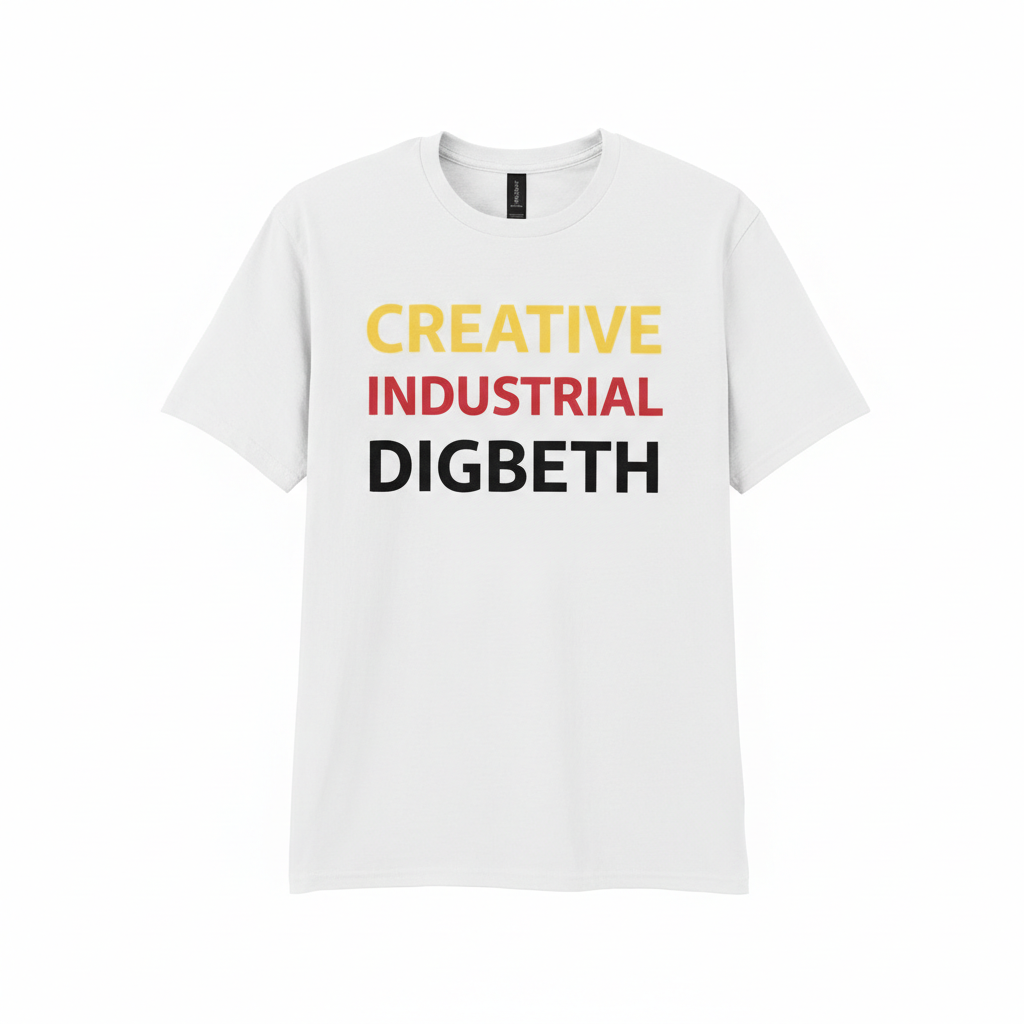 Digbeth - T-Shirt - Minimal Type Stack Design