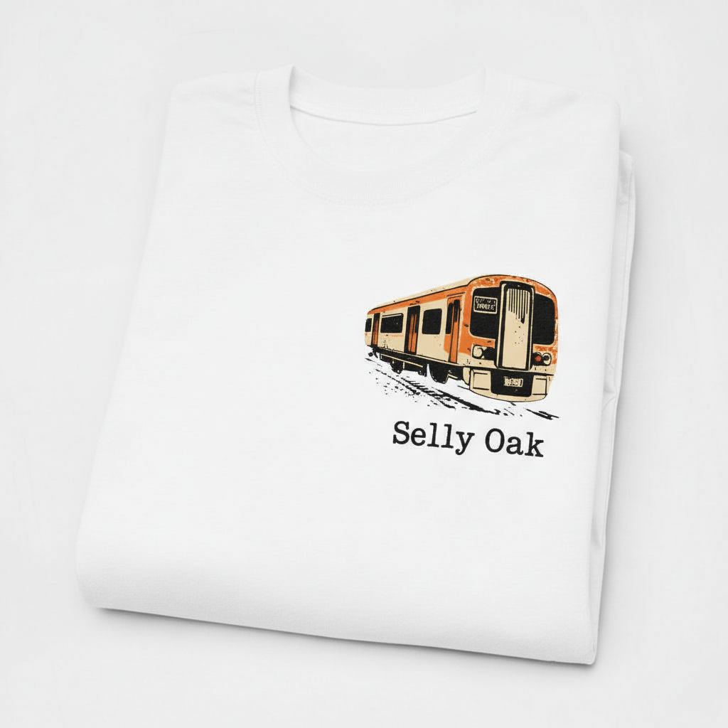 Selly Oak - T-Shirt - Bold Indie Design - Train