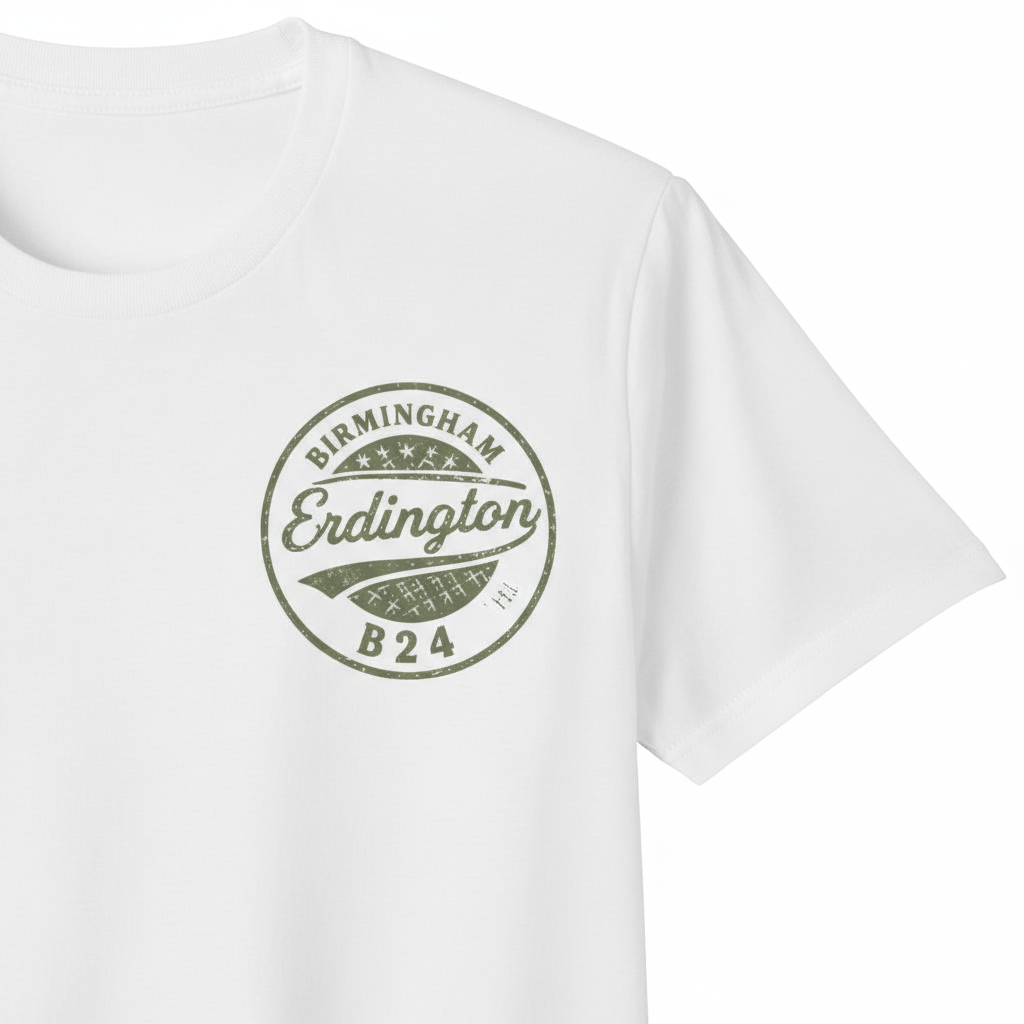 Erdington - T-Shirt - B24 Vintage Stamp Design