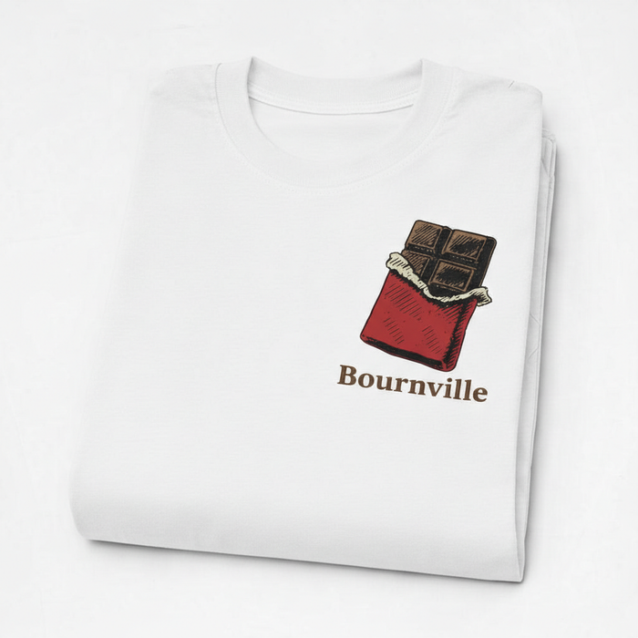 Bournville - T-Shirt - Minimal Cool Design - Chocolate Bar