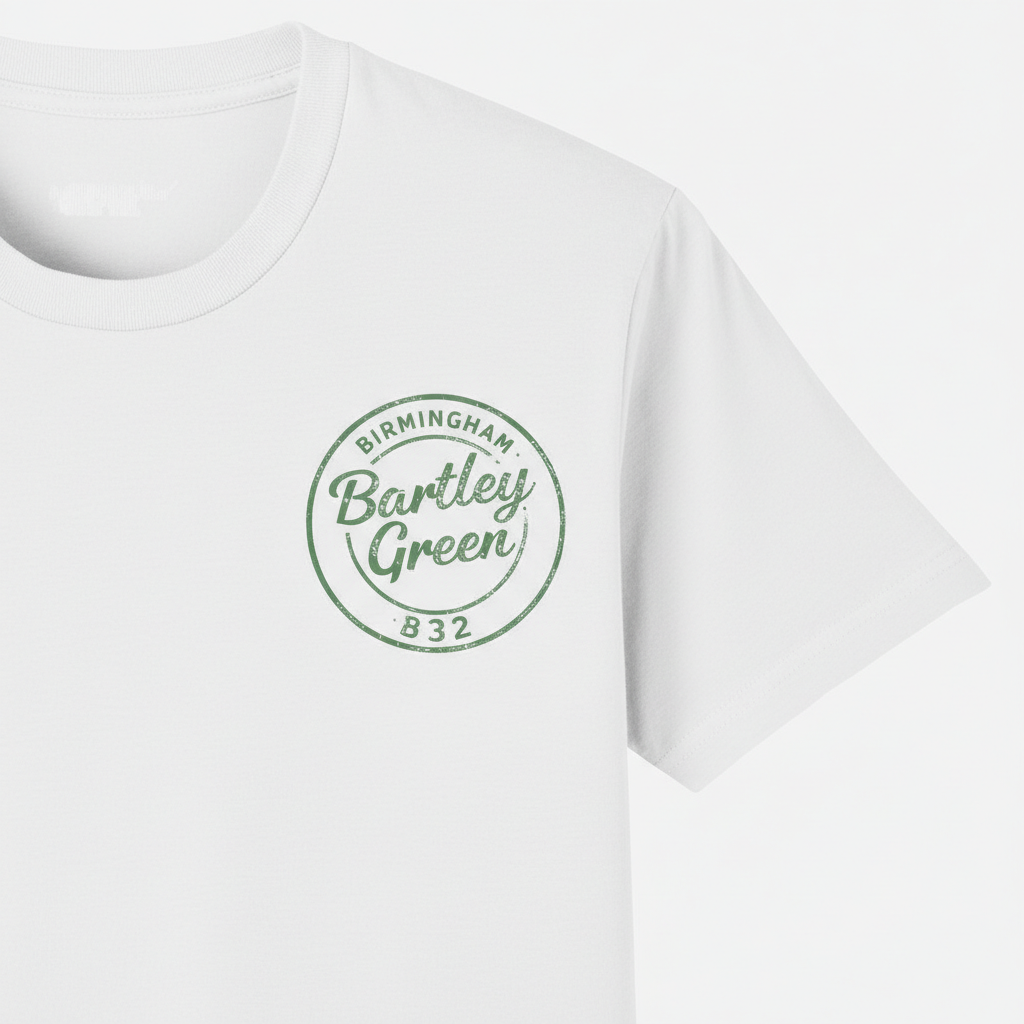 Bartley Green - T-Shirt - B32 Vintage Stamp Design