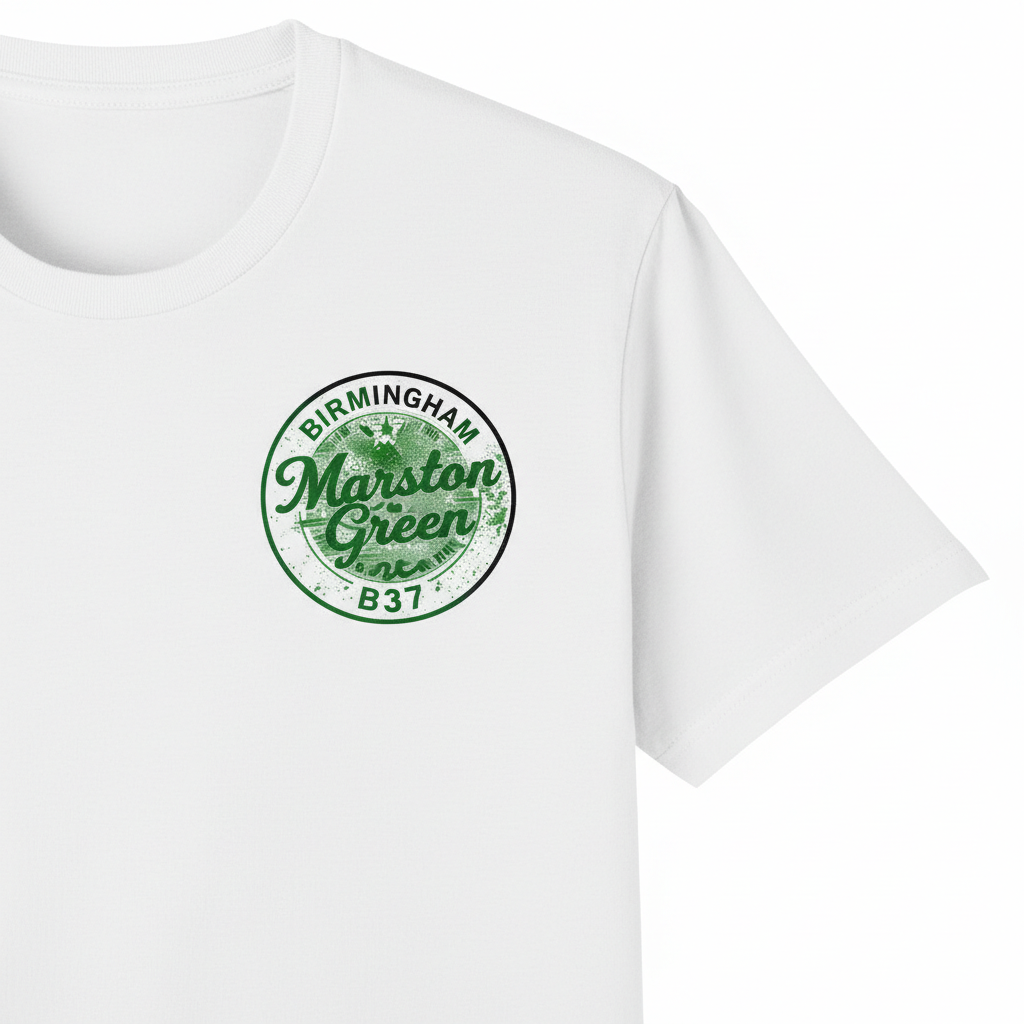 Marston Green - T-Shirt - B37 Vintage Stamp Design