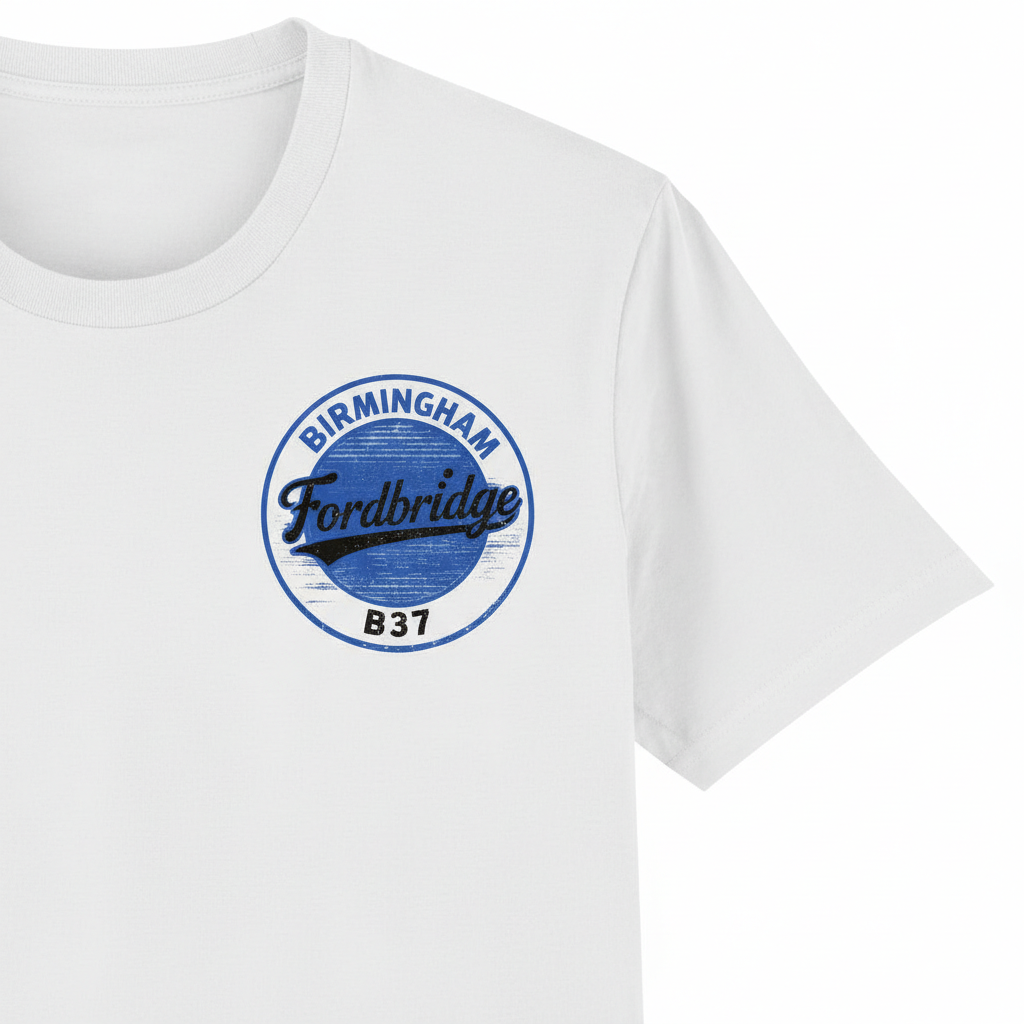 Fordbridge - T-Shirt - B37 Vintage Stamp Design