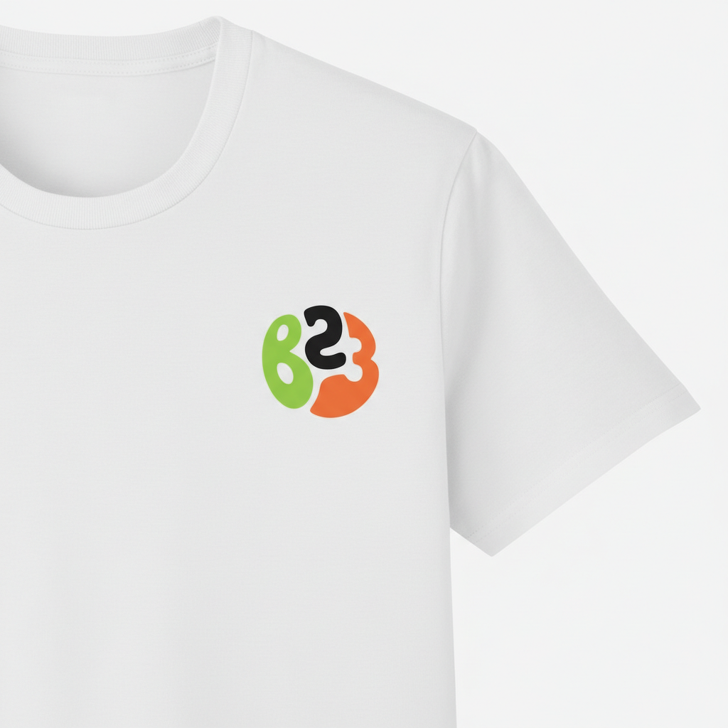 B23 - T-Shirt - Colour Burst Postcode Design