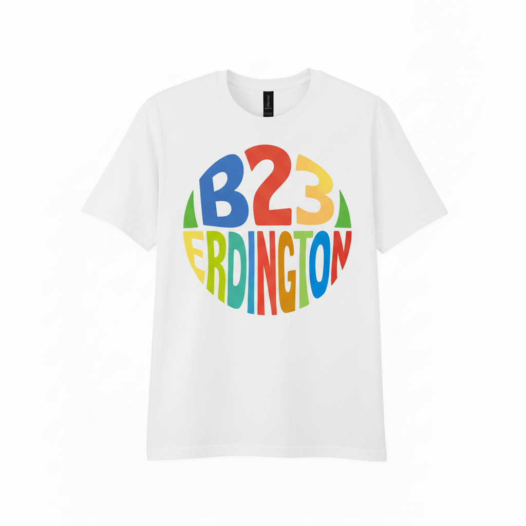 Erdington - T-Shirt - B23 Colour Burst Design