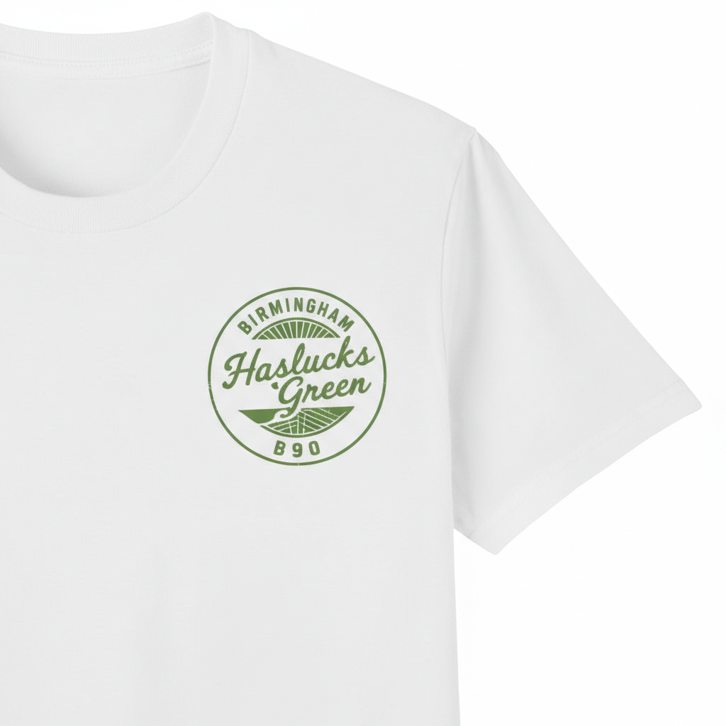 Haslucks Green - T-Shirt - B90 Vintage Stamp Design