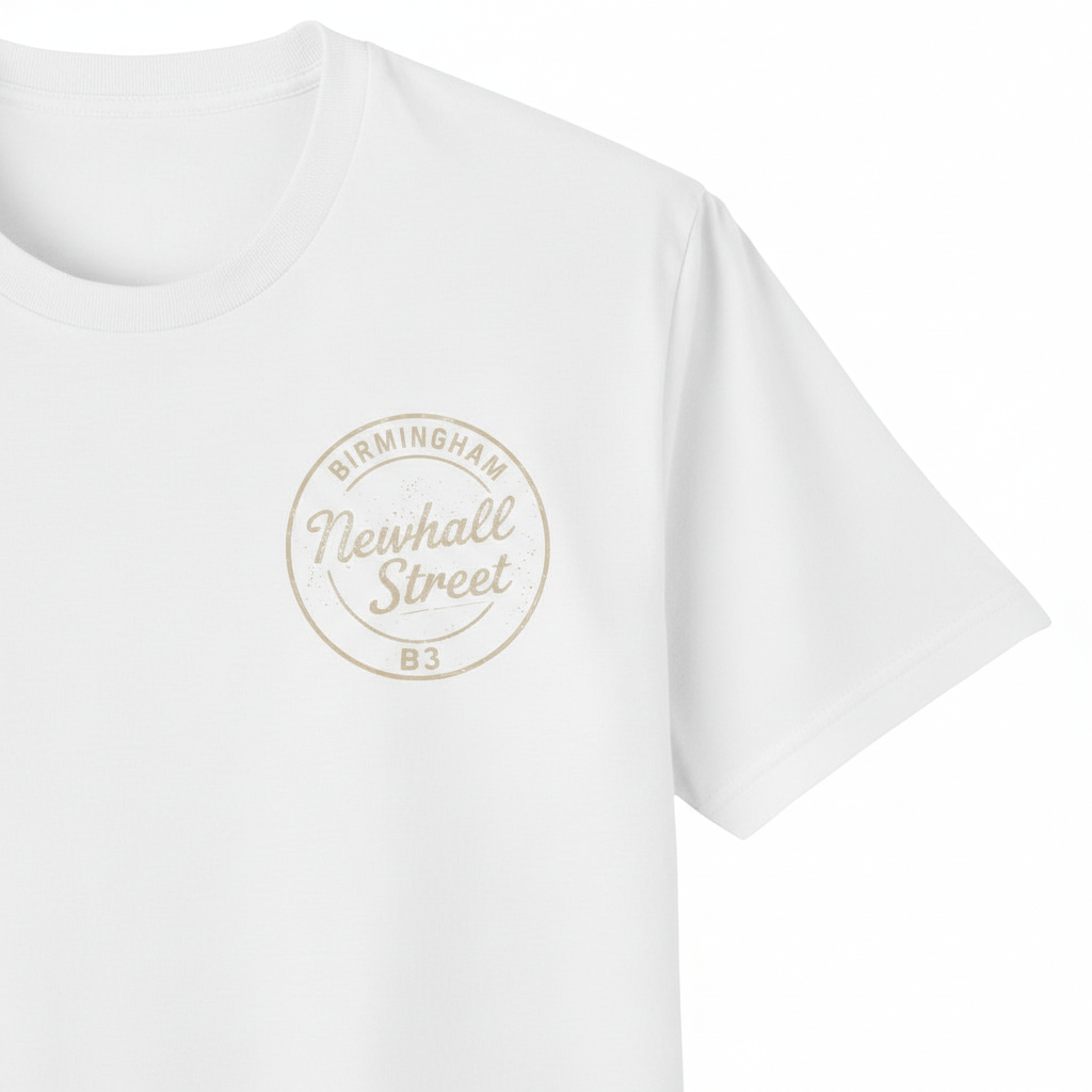 Newhall Street - T-Shirt - B3 Vintage Stamp Design