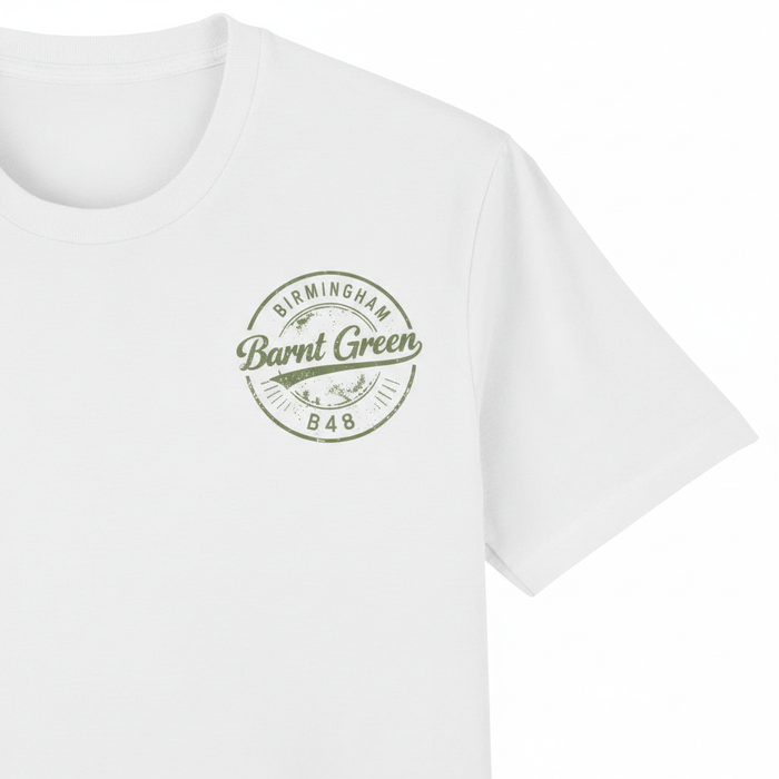 Barnt Green - T-Shirt - B48 Vintage Stamp Design