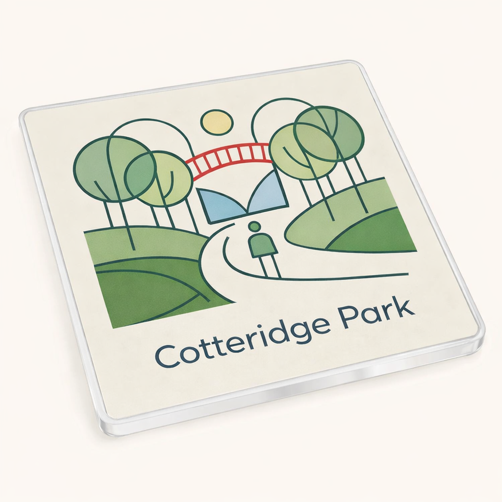 Cotteridge - Coaster - Geometric Lines - Cotteridge Park