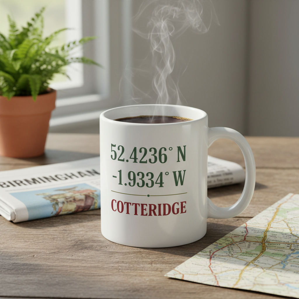 Cotteridge - Mug - Minimalist Coordinates Design