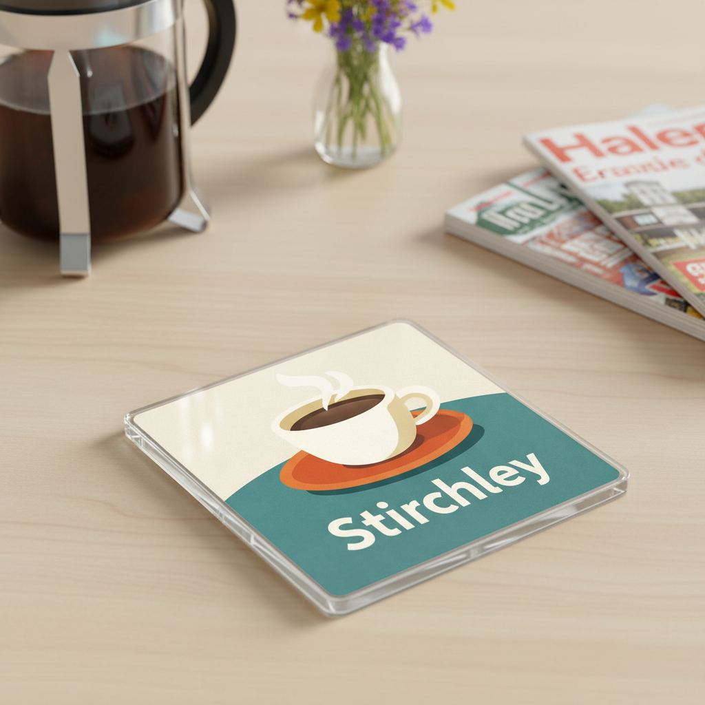 Stirchley - Coaster - Mid-Century Retro - Coffee Cup