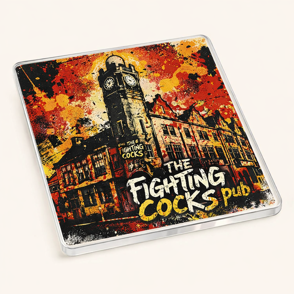 Moseley - Coaster - Urban Street Art - The Fighting Cocks Pub