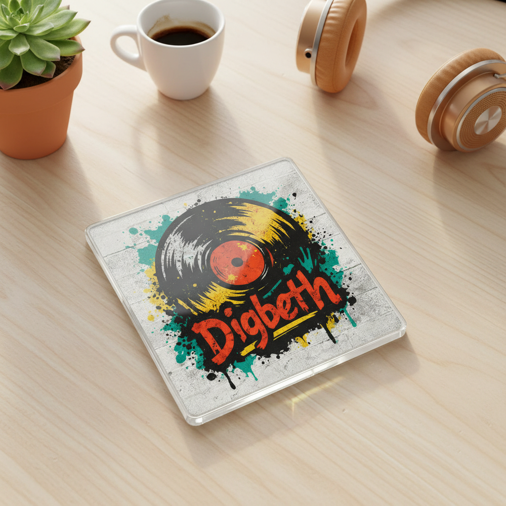 Digbeth - Coaster - Urban Street Art - Vinyl Record